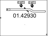 01.42930 Výfuková trubka MTS