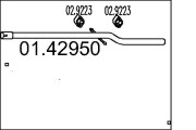 01.42950 Výfuková trubka MTS