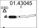 01.43045 Výfuková trubka MTS