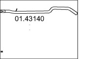 01.43140 Výfuková trubka MTS