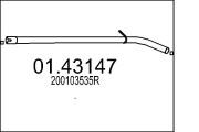 01.43147 Výfuková trubka MTS