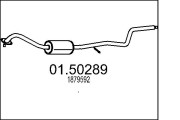 01.50289 Střední tlumič výfuku MTS