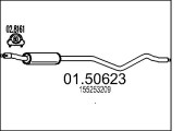 01.50623 Střední tlumič výfuku MTS