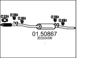 01.50867 Střední tlumič výfuku MTS