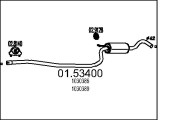 01.53400 Střední tlumič výfuku MTS