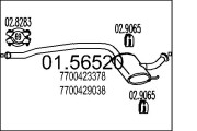 01.56520 Střední tlumič výfuku MTS