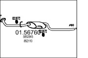 01.56760 Střední tlumič výfuku MTS