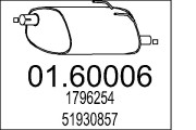 01.60006 Zadní tlumič výfuku MTS