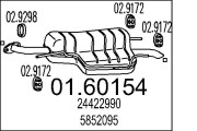 01.60154 Zadní tlumič výfuku MTS