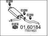 01.60184 Zadní tlumič výfuku MTS