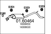 01.60464 Zadní tlumič výfuku MTS