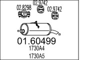 01.60499 Zadní tlumič výfuku MTS