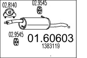 01.60603 Zadní tlumič výfuku MTS
