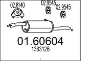 01.60604 Zadní tlumič výfuku MTS
