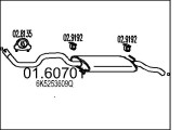 01.60701 Zadní tlumič výfuku MTS