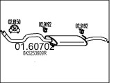 01.60702 Zadní tlumič výfuku MTS