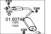 01.60748 Zadní tlumič výfuku MTS