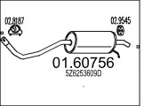 01.60756 Zadní tlumič výfuku MTS