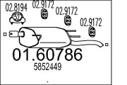 01.60786 Zadní tlumič výfuku MTS