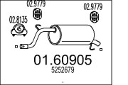 01.60905 Zadní tlumič výfuku MTS