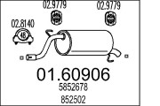 01.60906 Zadní tlumič výfuku MTS