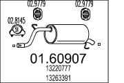 01.60907 Zadní tlumič výfuku MTS