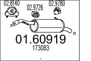 01.60919 Zadní tlumič výfuku MTS