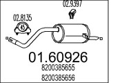 01.60926 Zadní tlumič výfuku MTS