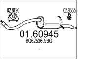 01.60945 Zadní tlumič výfuku MTS