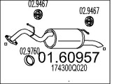 01.60957 Zadní tlumič výfuku MTS