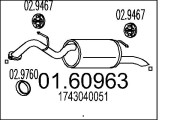 01.60963 Zadní tlumič výfuku MTS