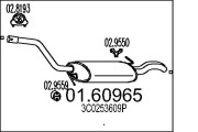 01.60965 Zadní tlumič výfuku MTS