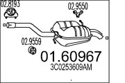 01.60967 Zadní tlumič výfuku MTS