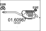 01.60987 Zadní tlumič výfuku MTS