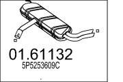 01.61132 Zadní tlumič výfuku MTS