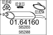 01.64160 Zadní tlumič výfuku MTS