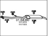 01.64380 Zadní tlumič výfuku MTS