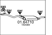 01.64710 Zadní tlumič výfuku MTS