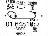 01.64810 Zadní tlumič výfuku MTS