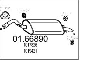 01.66890 Zadní tlumič výfuku MTS