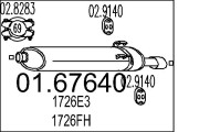 01.67640 Zadní tlumič výfuku MTS