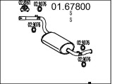 01.67800 Zadní tlumič výfuku MTS