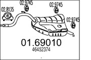 01.69010 Zadní tlumič výfuku MTS