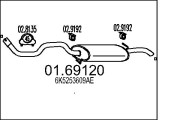 01.69120 Zadní tlumič výfuku MTS