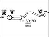 01.69180 Zadní tlumič výfuku MTS