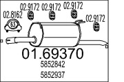 01.69370 Zadní tlumič výfuku MTS