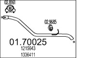 01.70025 Výfuková trubka MTS