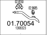 01.70054 Výfuková trubka MTS
