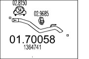 01.70058 Výfuková trubka MTS