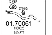 01.70061 Výfuková trubka MTS